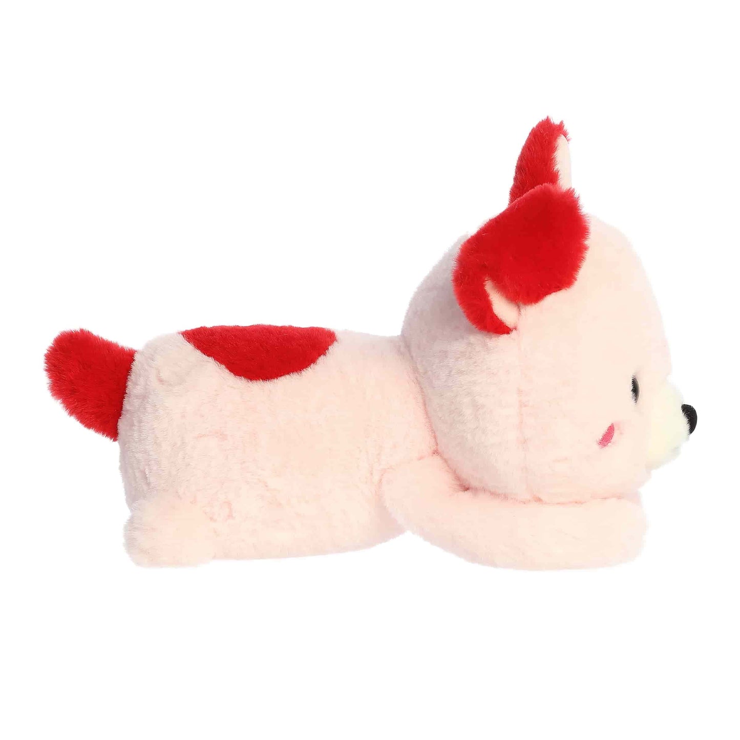 Side view of Aurora Too Cute Paige Puppy plush.