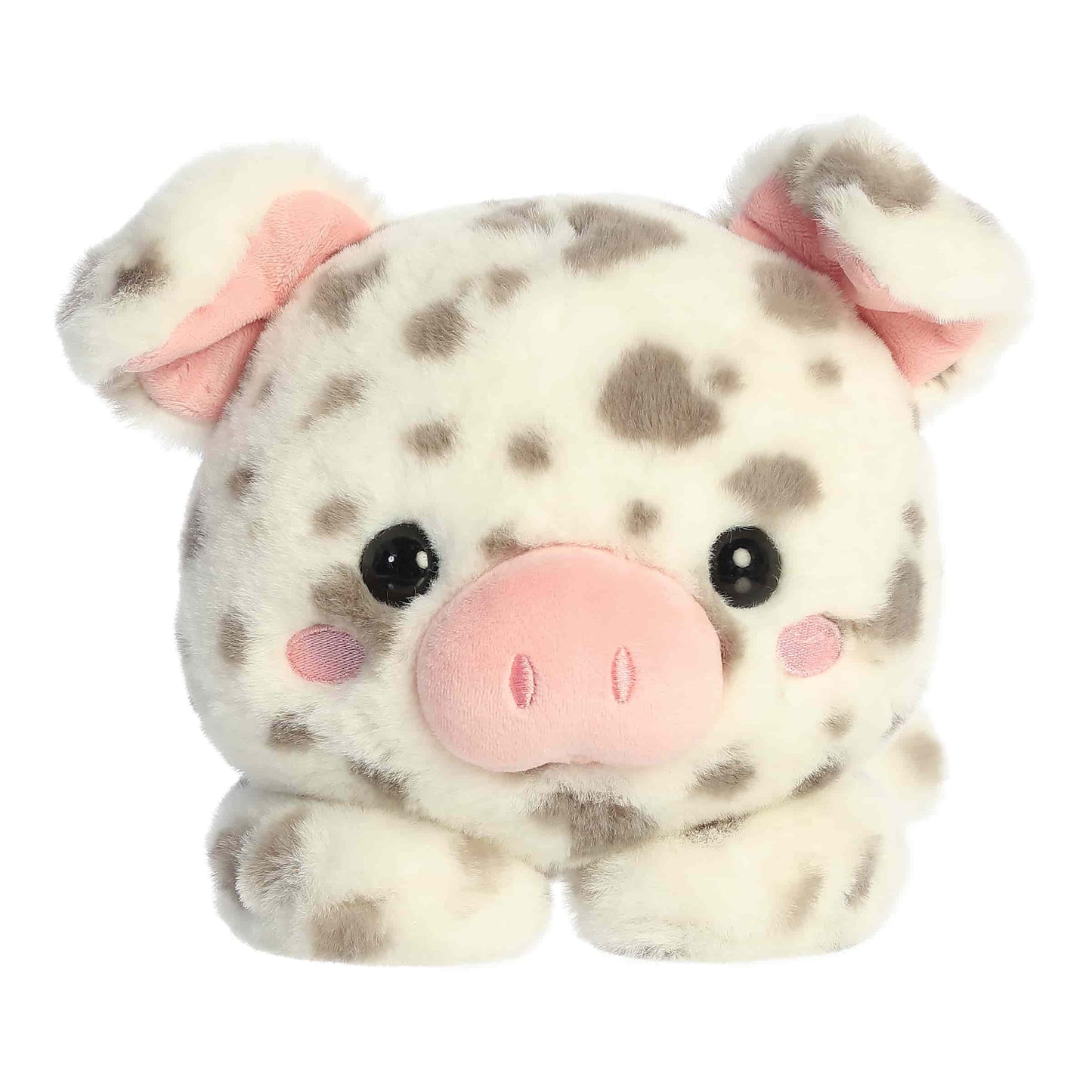 Front view of Aurora Too Cute Spence Spotted Pig plush