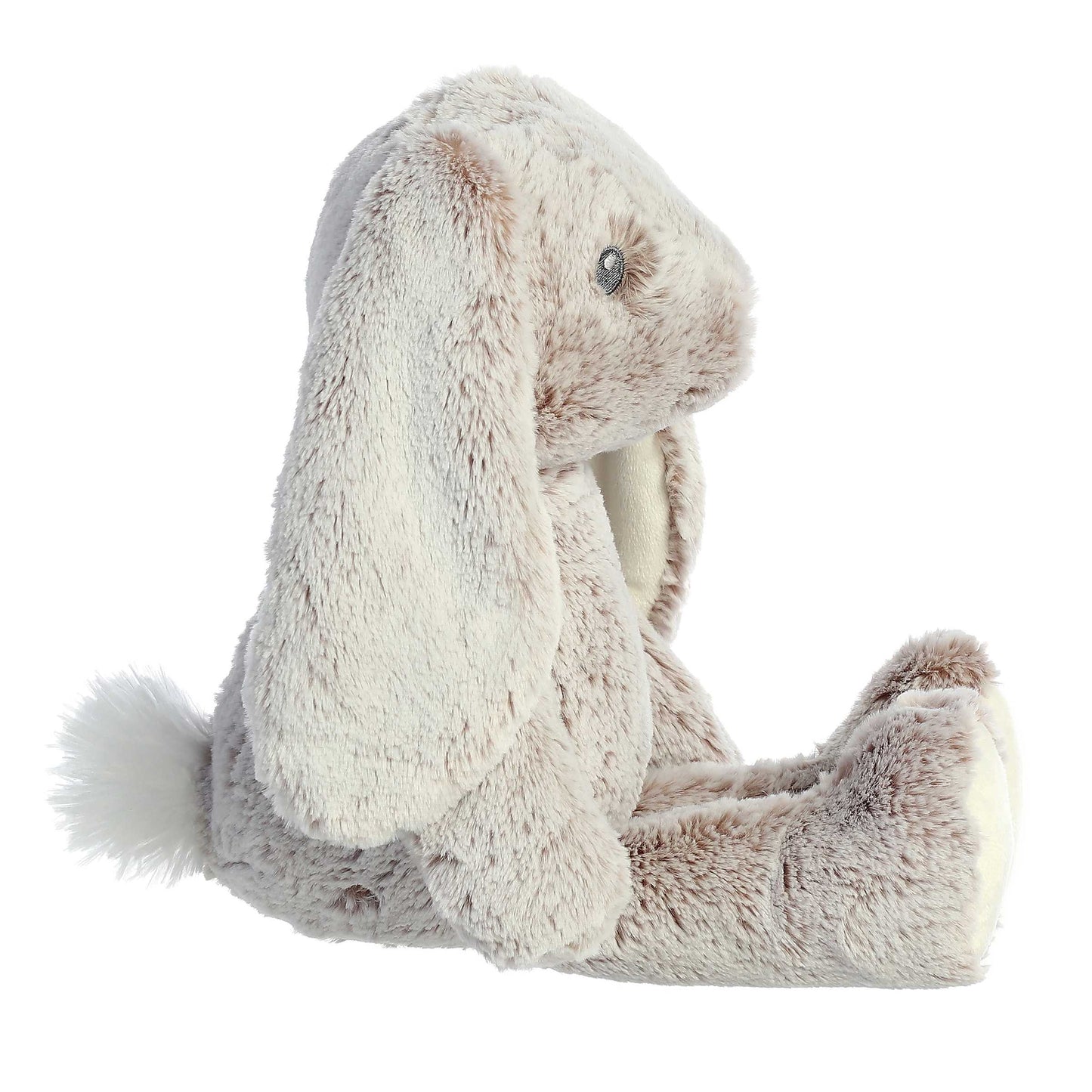 Aurora World Ebba Cuddlers Bree Bunny 14-Inch plush featuring soft speckled fur, giant floppy ears, and embroidered facial details.
