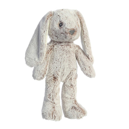 Aurora World Ebba Cuddlers Bree Bunny 14-Inch plush featuring soft speckled fur, giant floppy ears, and embroidered facial details.