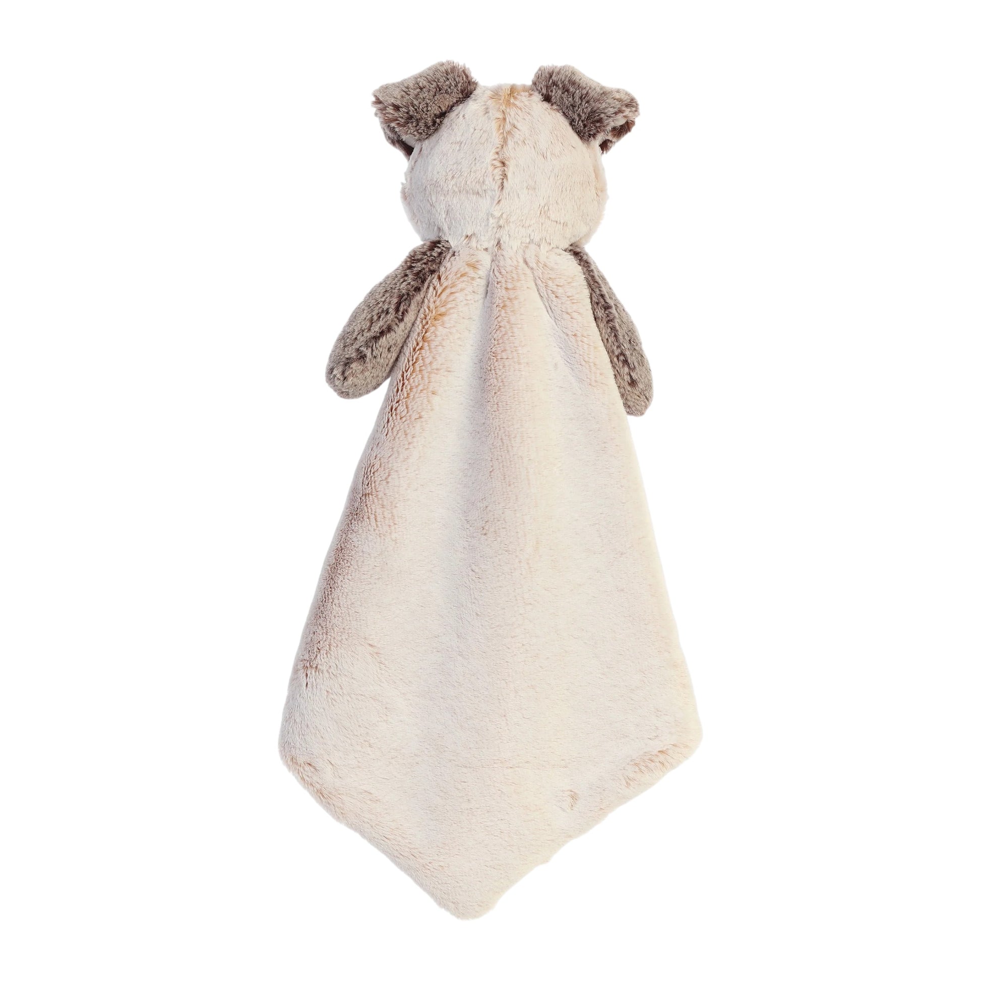 Aurora World Ebba Cuddlers Luvster Pocko Puppy 16-Inch plush featuring a stuffed head with eye patch, brown fur body, and striped underbelly.