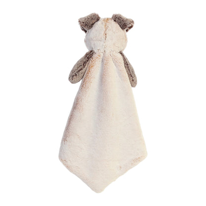 Aurora World Ebba Cuddlers Luvster Pocko Puppy 16-Inch plush featuring a stuffed head with eye patch, brown fur body, and striped underbelly.