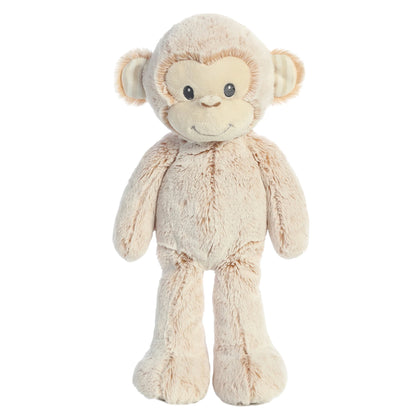 Aurora World Ebba Cuddlers Marlow Monkey 14-Inch plush featuring creamy beige fur, floppy arms, and two-toned ears.