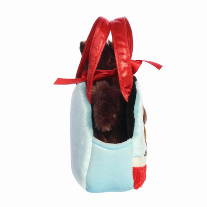 Aurora World Fancy Pals Peek-A-Boo Pony In Barn 8-Inch plush set featuring brown pony and soft barn carrier.