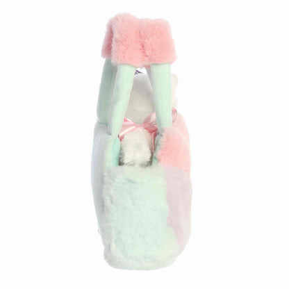 Aurora World Fancy Pals Princess Kitty 8-Inch plush set featuring white cat with crown and pastel color-block carrier.