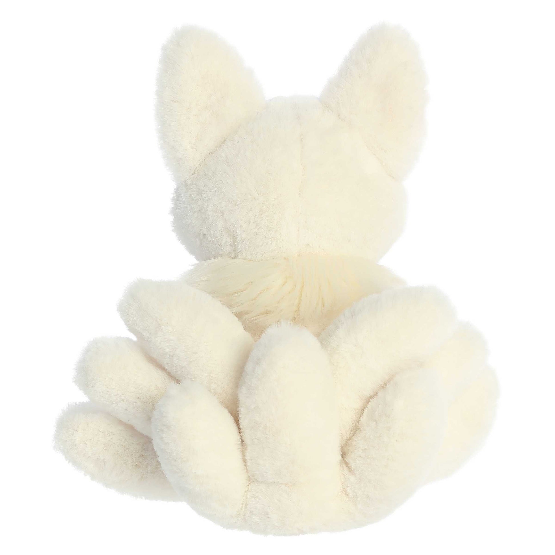 Aurora World Fantasy Kitsune 10.5-Inch plush featuring a white body, nine tails, and vibrant red accents.