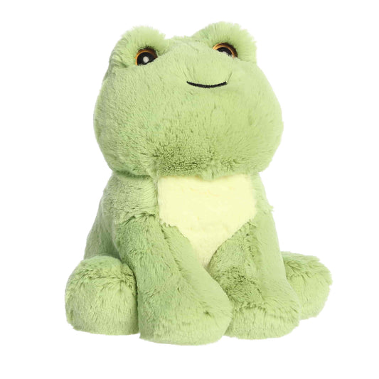 Aurora World Little Dreamers Starry Frog 7.5-Inch plush featuring soft green fur and upward gaze.