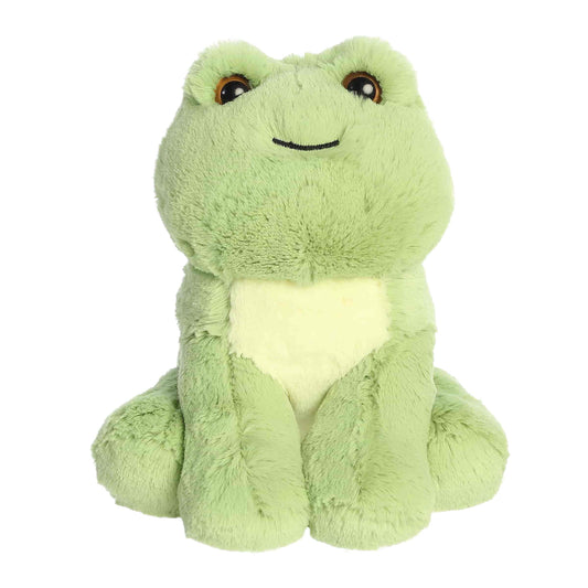 Aurora World Little Dreamers Starry Frog 7.5-Inch plush featuring soft green fur and upward gaze.