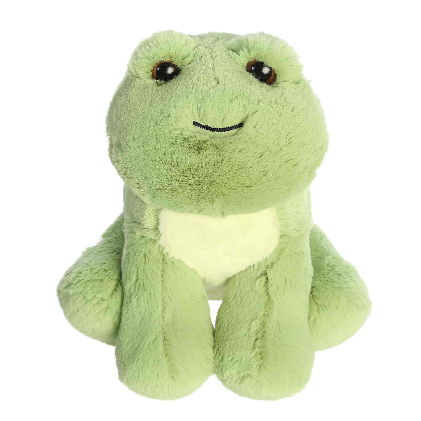 Aurora World Little Dreamers Starry Frog 7.5-Inch plush featuring soft green fur and upward gaze.