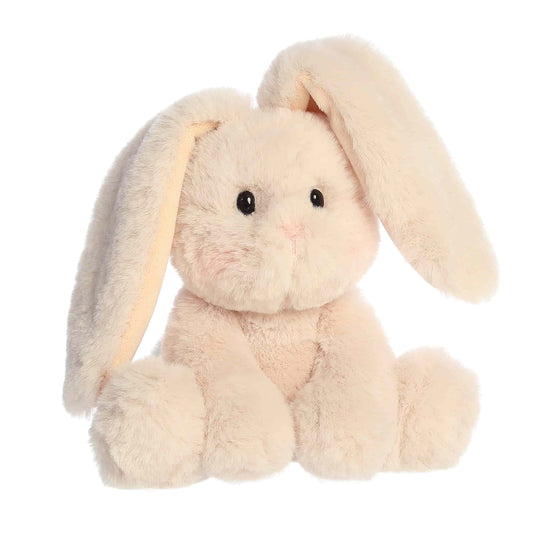 Aurora World Spring Candy Cottontails Peach 8-Inch plush featuring soft peach-colored fur, long floppy ears, and a sweet seated pose.