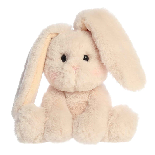 Aurora World Spring Candy Cottontails Peach 8-Inch plush featuring soft peach-colored fur, long floppy ears, and a sweet seated pose.