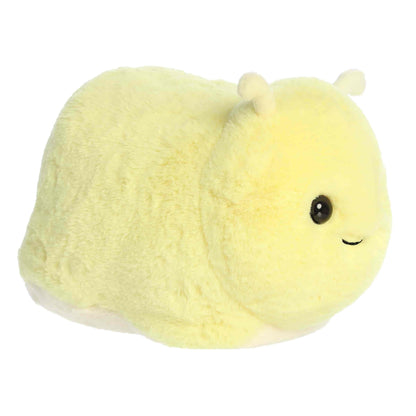Aurora World Spudsters Bowie Banana Slug 10-Inch plush featuring bright yellow fur and round potato shape.