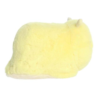 Aurora World Spudsters Bowie Banana Slug 10-Inch plush featuring bright yellow fur and round potato shape.