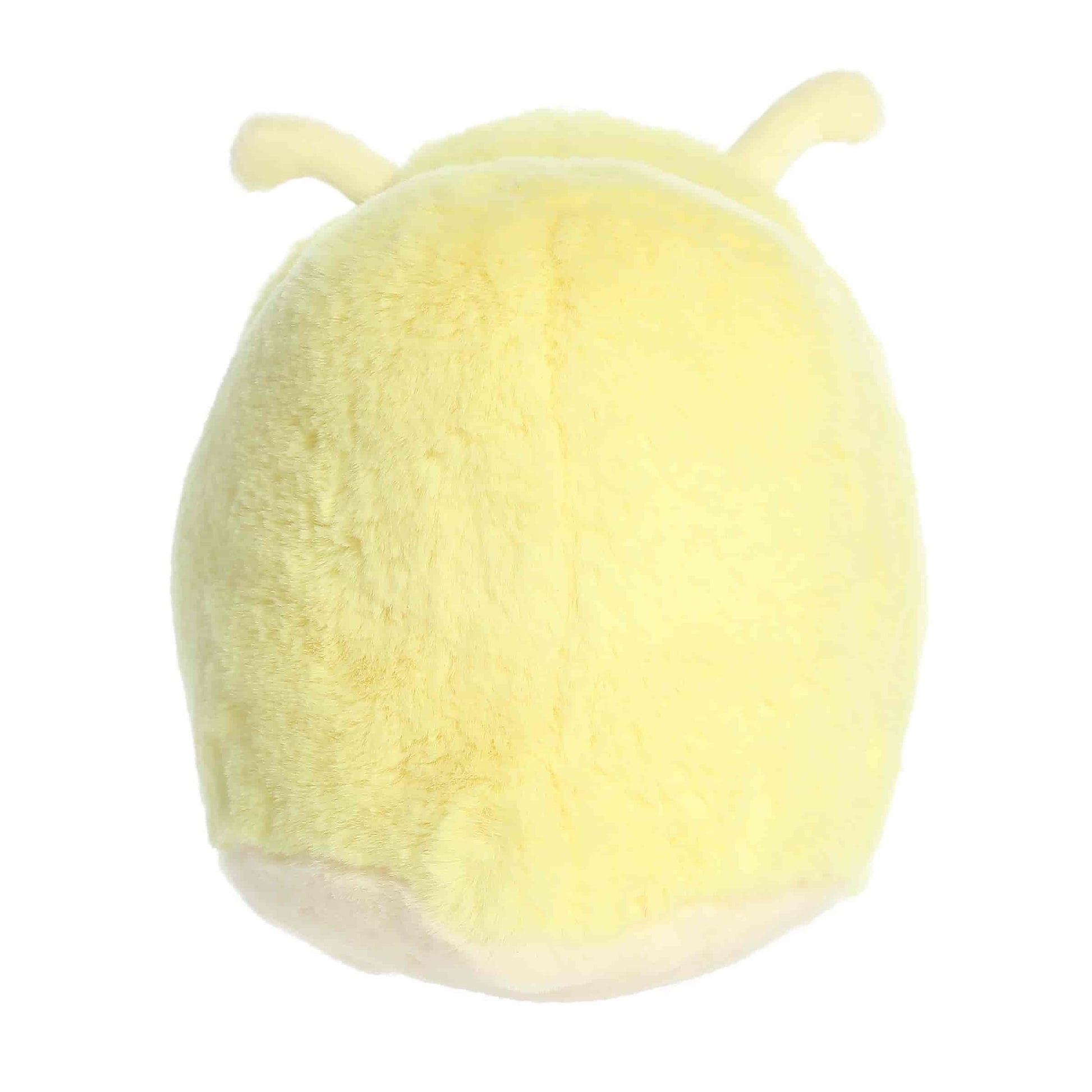 Aurora World Spudsters Bowie Banana Slug 10-Inch plush featuring bright yellow fur and round potato shape.