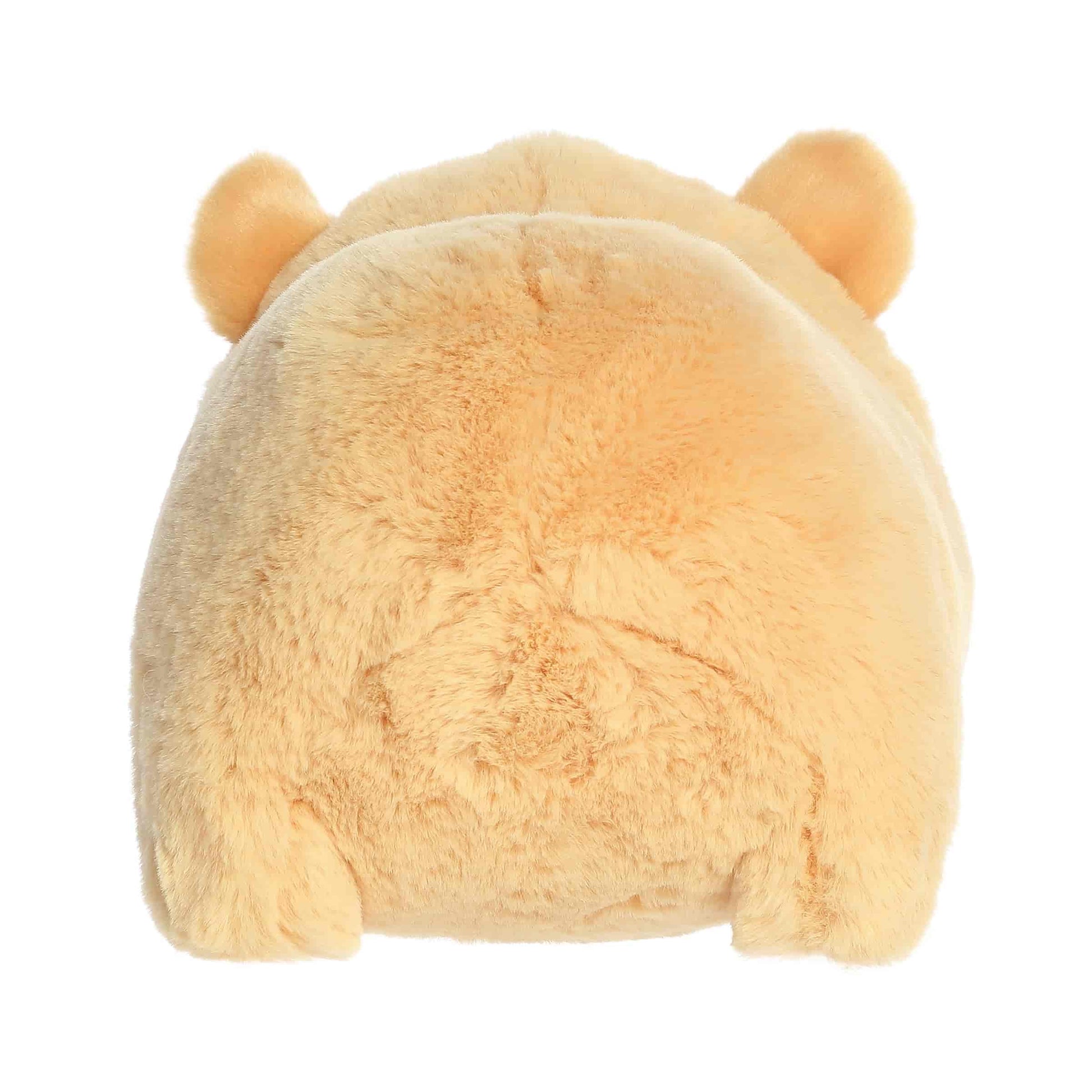 Aurora World Spudsters 10-inch Hickory Hamster plush, featuring a round potato-shaped golden-tan and white body, chubby cheeks, and a pink nose.