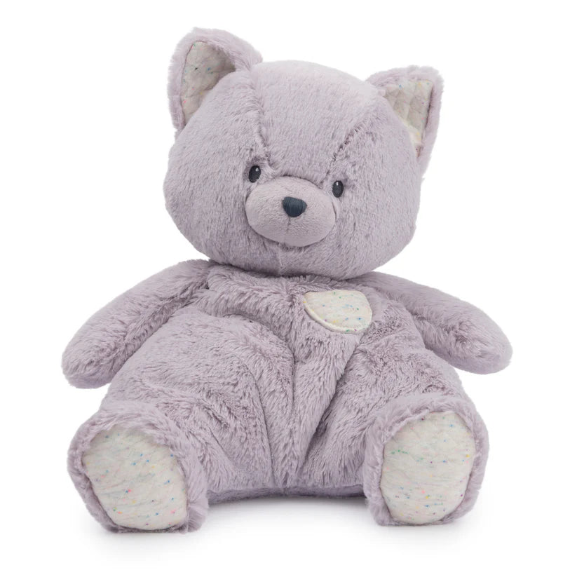 Baby GUND Oh So Snuggly Kitten 12.5-inch plush, a lavender purple cat with quilted jersey accents.