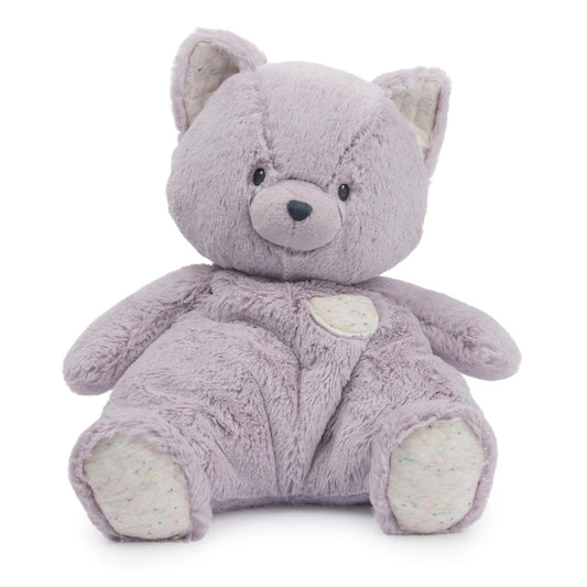 Baby GUND Oh So Snuggly Kitten 12.5-inch plush, a lavender purple cat with quilted jersey accents.