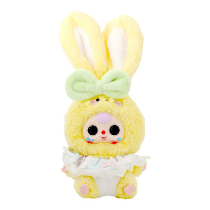 Baby Three Lili Rabbit Town Plush – 35cm Collectible Rabbit Toy Plush toy with bunny ears and a bow on a white background