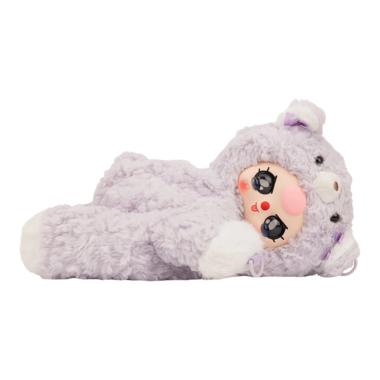 Baby Three 38cm Hugging Baby Backpack Plush light purple bear