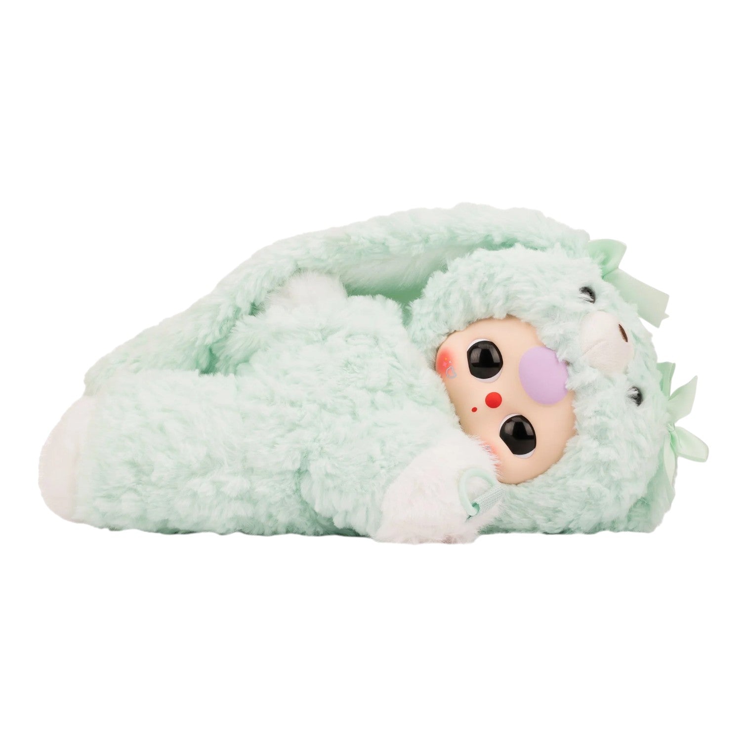 Baby Three 38cm Hugging Baby Backpack Plush light green bunny