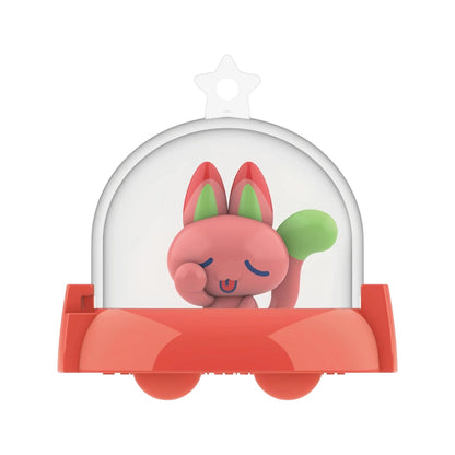 Bandai Tamagotchi Collectibles Paradise Series Vol. 2 blind bag packaging and UFO capsule cases displaying miniature figures.