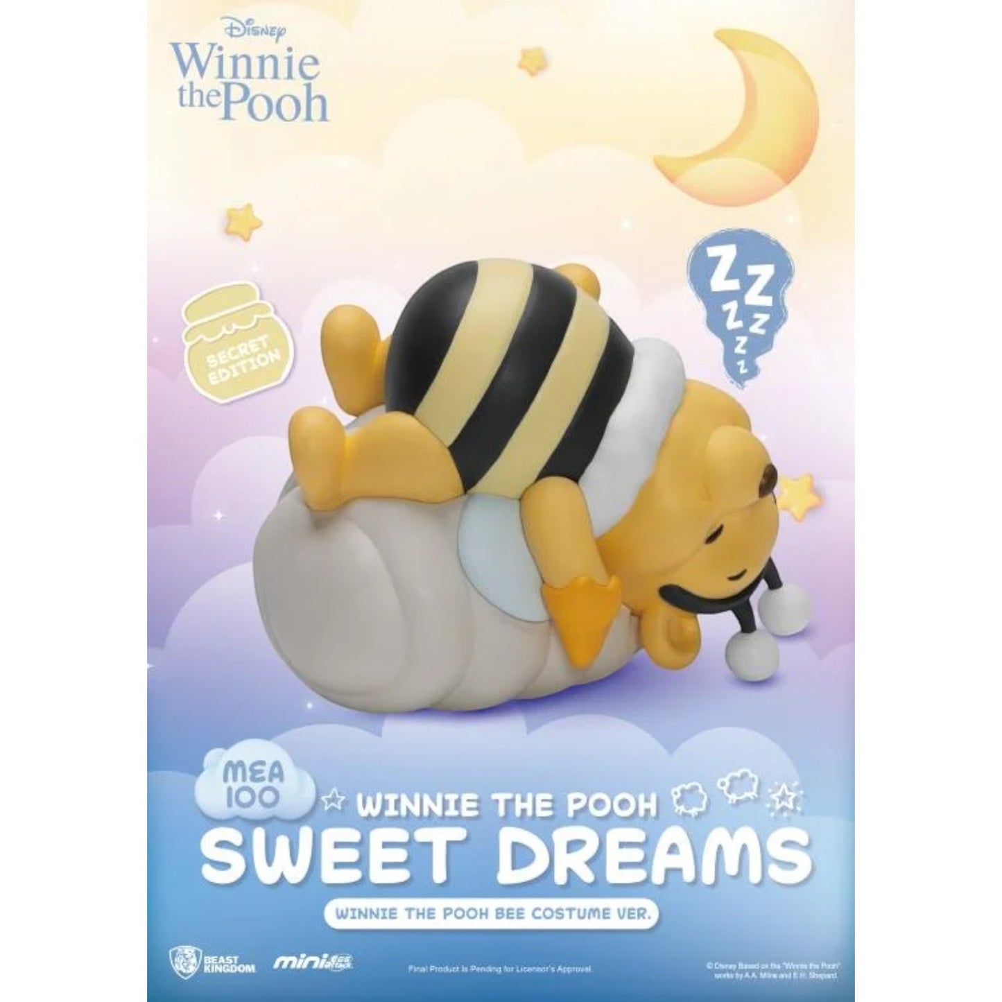 Beast Kingdom Mini Egg Attack Winnie the Pooh Sweet Dreams series figures - Pooh Bee