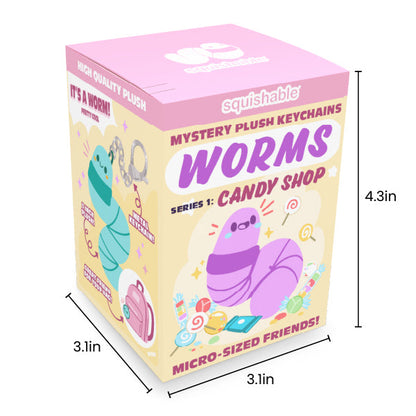 Squishable Micro Worms Series 1: Candy Shop Blind Box Plush Keychain