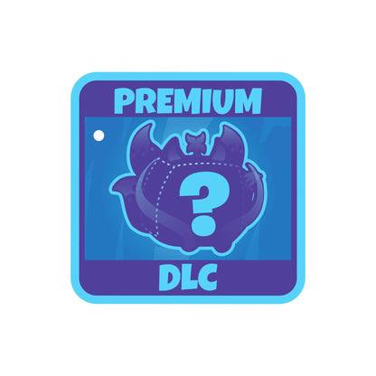 Premium DLC badge with a purple question mark symbol on a blue background