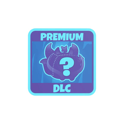 Premium DLC badge with a question mark symbol on a blue and purple background