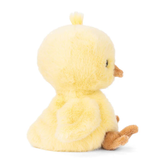 Bukowski Bears Baby Chicky plush featuring soft yellow fur, a cute little beak, and a fluffy tuft on his head.