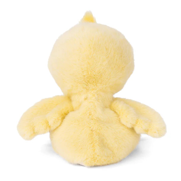 Bukowski Bears Baby Chicky plush featuring soft yellow fur, a cute little beak, and a fluffy tuft on his head.