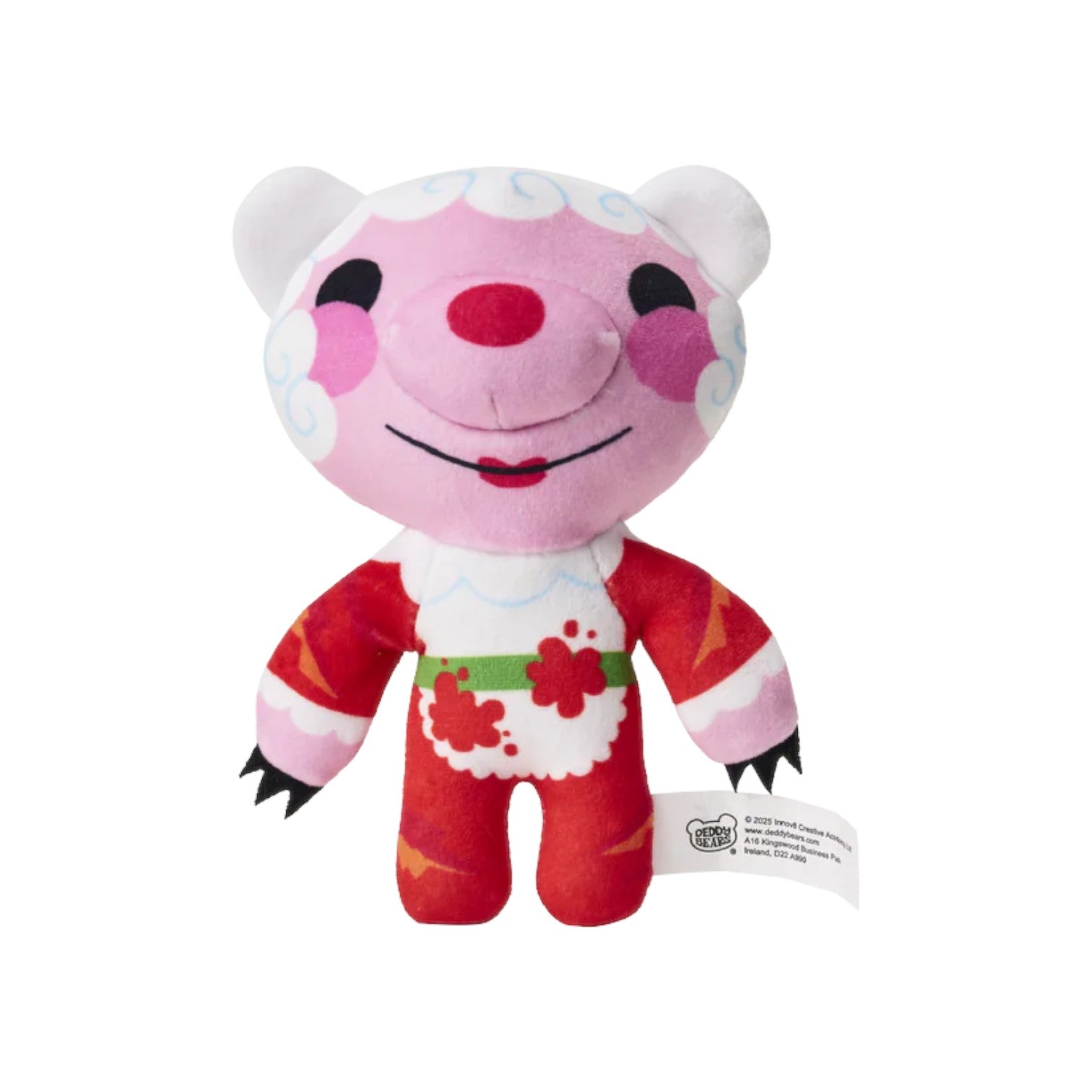 Front view of Deddy Bears Series 2 Holiday Edition Mrs. Clawz 6-inch plush 