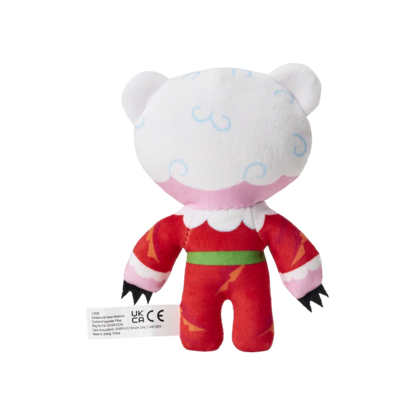 Back view of Deddy Bears Series 2 Holiday Edition Mrs. Clawz 6-inch plush