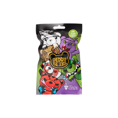 Assortment of Deddy Bears Series 5 creepy-cute clip-on plush characters in their mystery blind bags.