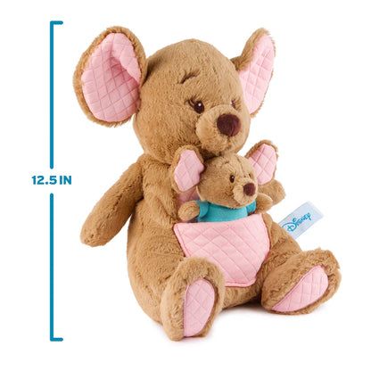 Disney GUND Oh So Snuggly Kanga and Roo 12.5-inch plush on a white background with Disney branding.