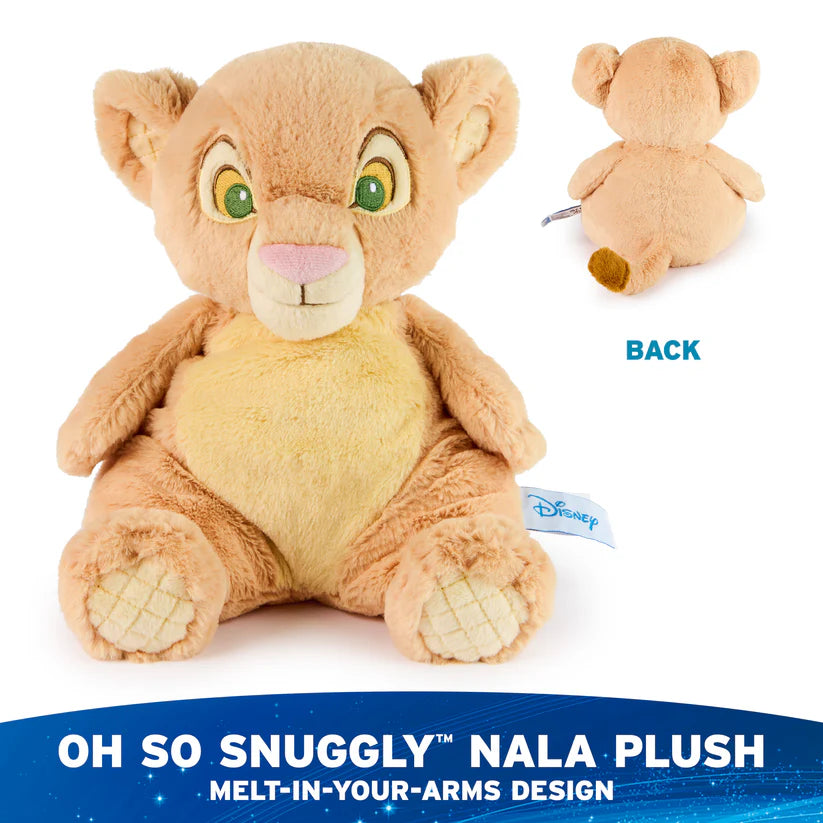 Plush toy of Nala from The Lion King with front and back views on a white background.