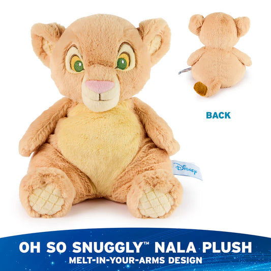 Plush toy of Nala from The Lion King with front and back views on a white background.
