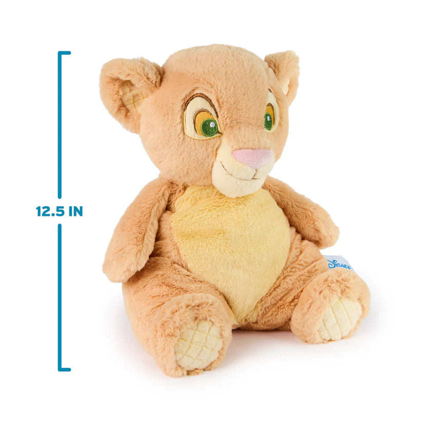 Disney GUND Oh So Snuggly Nala 12.5-inch plush with measurement label on a white background