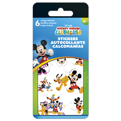 Pack of Mickey Mouse Clubhouse stickers with colorful packaging