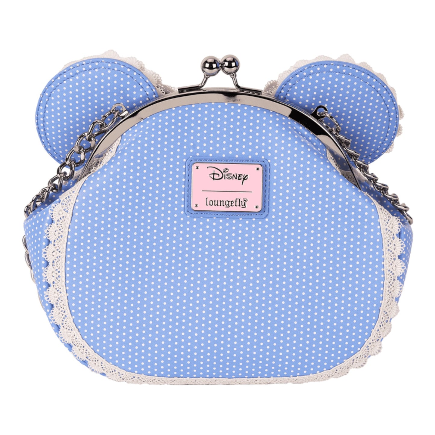 Loungefly Minnie Mouse Floral and Lace Kisslock Crossbody Bag image 5