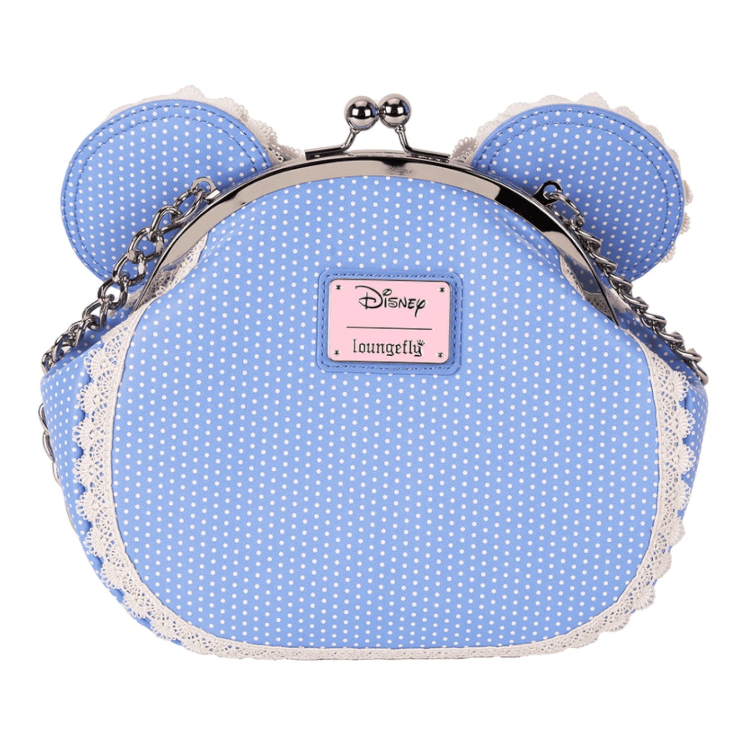 Loungefly Minnie Mouse Floral and Lace Kisslock Crossbody Bag image 5