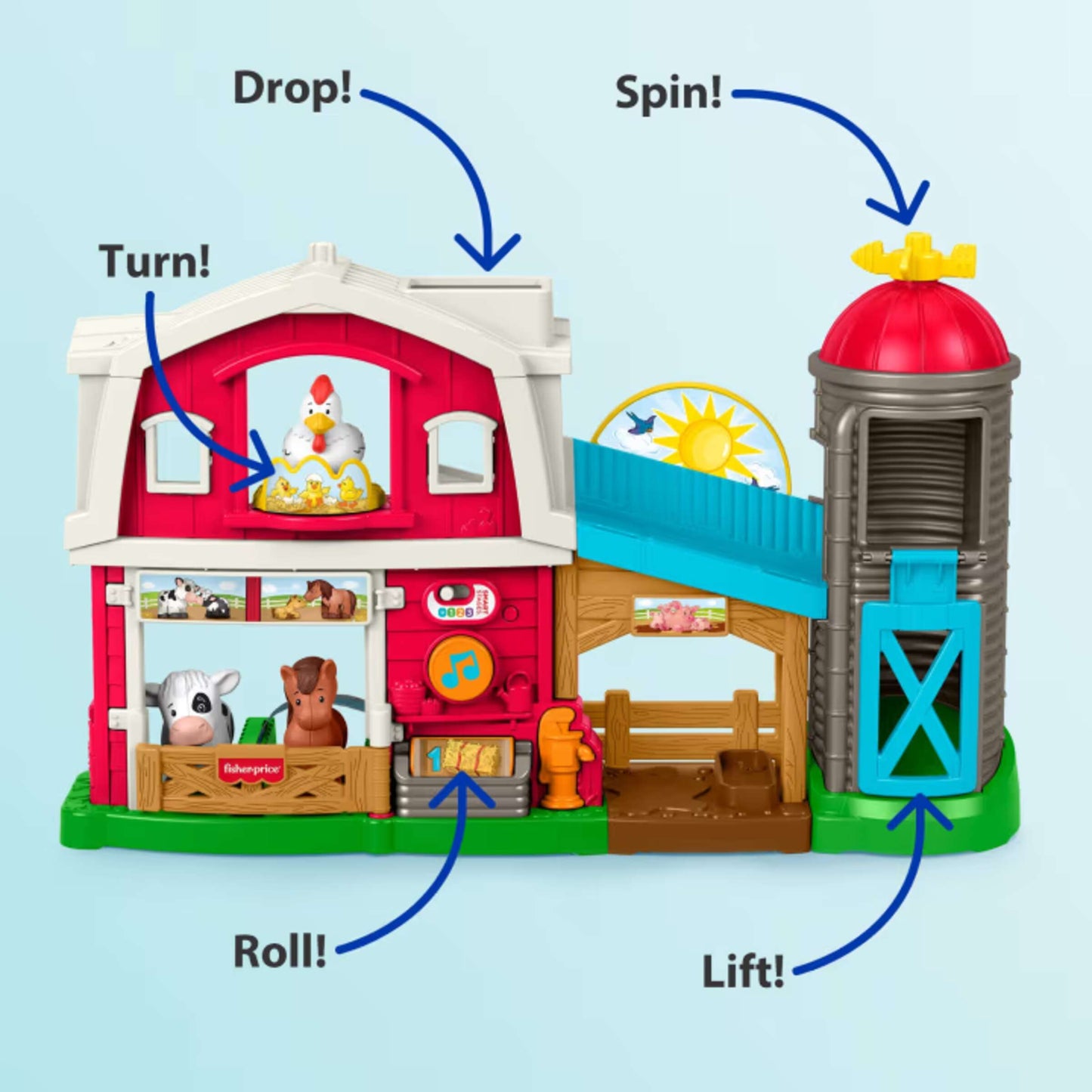 Fisher-Price Little People La ferme des animaux, le plaisir de prendre soin d'eux