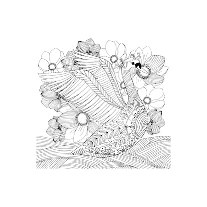 Follow Your Dreams Artist's Coloring Book featuring a vibrant illustrated tree and nature scene on the cover.