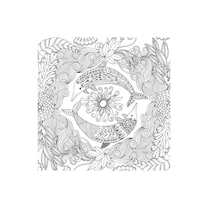 Follow Your Dreams Artist's Coloring Book featuring a vibrant illustrated tree and nature scene on the cover.