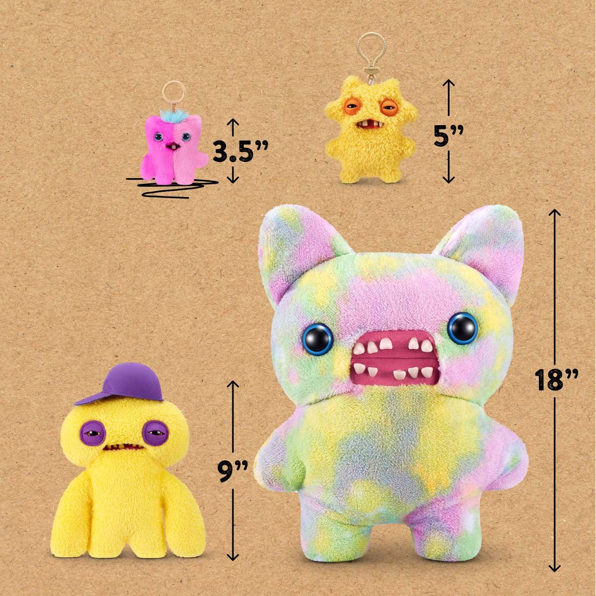 Fuggler Baby Pinkles Rabid Rabbit Keyring | ReChild