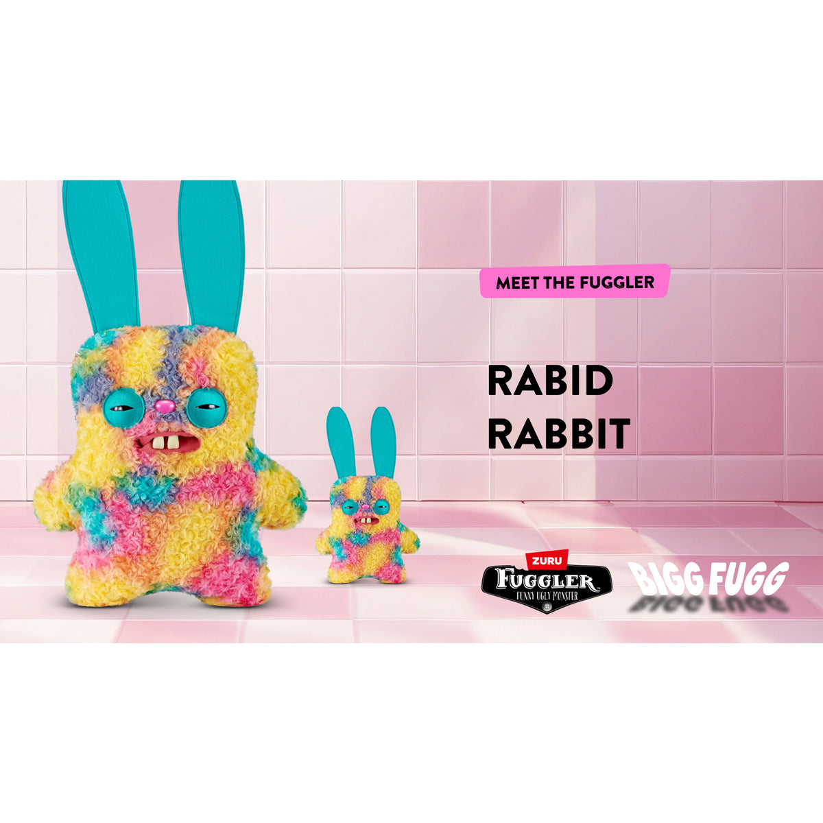 Fuggler Bigg Fugg Rabid Rabbit plush by ZURU, 18-inch