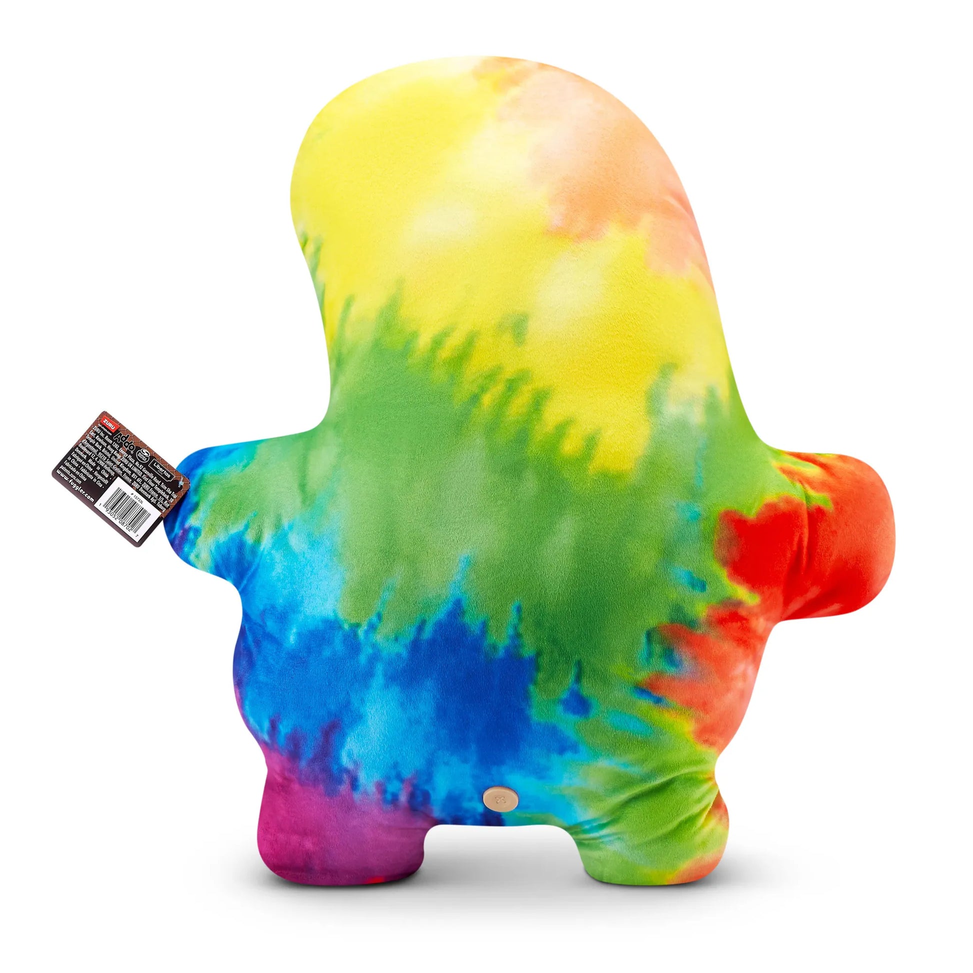 Fuggler Bigg Fugg 18-inch (Sir Splodge A Lot) plush by ZURU with tie-dye rainbow fur back