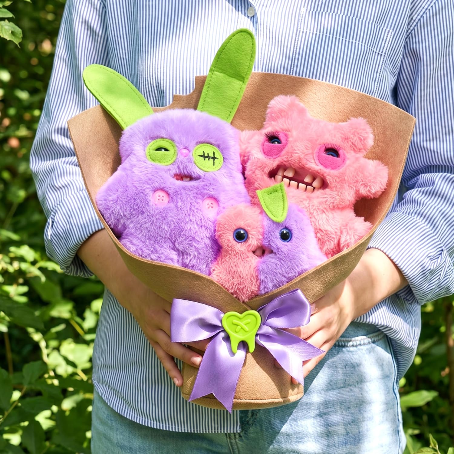 Fuggler Bouquets Plush Set - Rabid Rabbit & Nobbynuts | ReChild