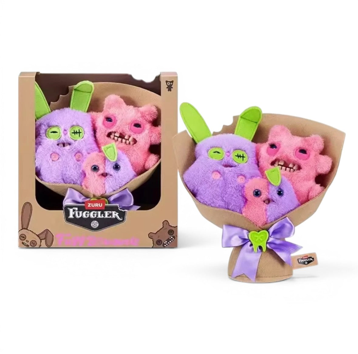 Fuggler Fugg Bouquets Purple & Pink Plush 3-Pack | ReChild