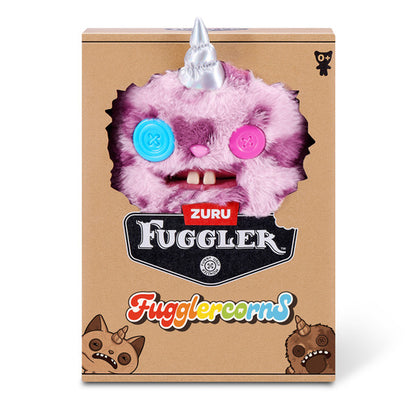 Zuru Fuggler toy packaging with a pink creature on a white background